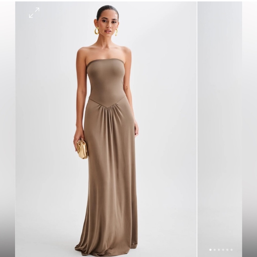 Ruby Strapless Slinky Maxi Dress